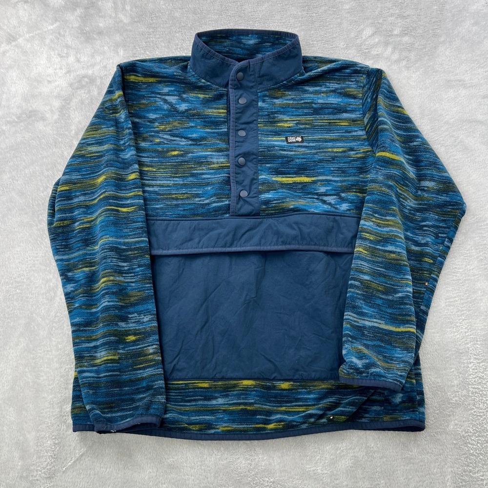 Mountain Hardwear Blue Multicolor Lightweight Pullover Shirt Jacket